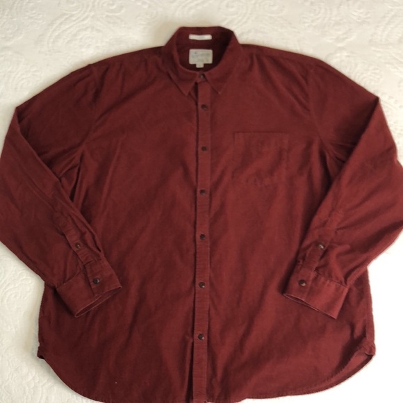 Lucky Brand Shirt Mens  Long Sleeve Rust Button Up Lightweight Pocket Size XXL - Picture 5 of 11